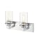 Z-Lite Savannah 2 Light Vanity, Chrome & Clear 462-2V-CH - alternate 2